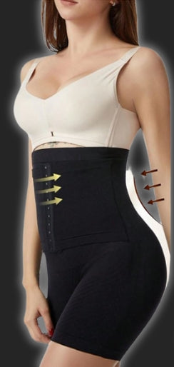 Faja Colombiana short Talla S/M Color negro