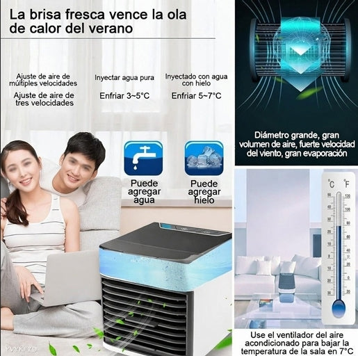 Mini climatizador portátil