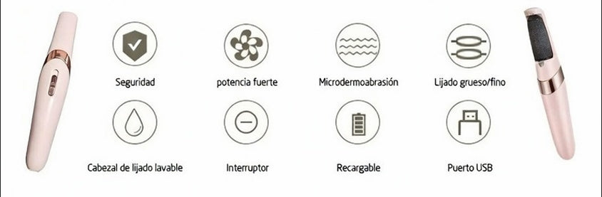 Lima de pies eléctrica