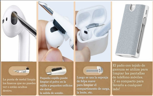 Limpiador Auriculares y móvil 5 en 1