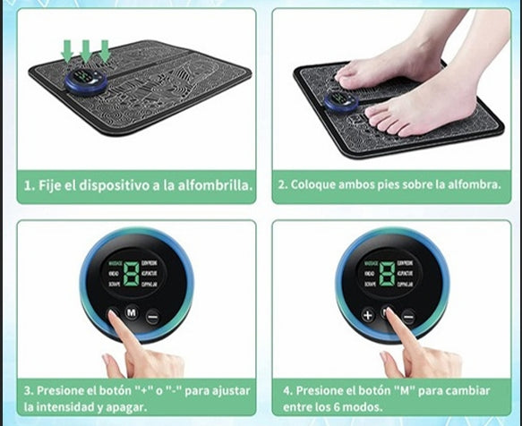 Masajeador de pies electroestimulador